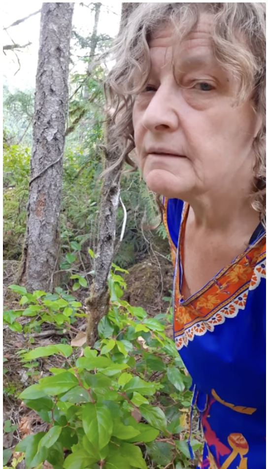 Dr. Alison Amazed in forest, contemplating